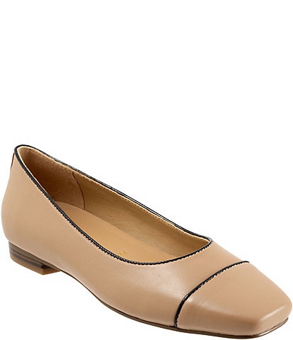 Trotters Harbor Leather Square Toe Flats