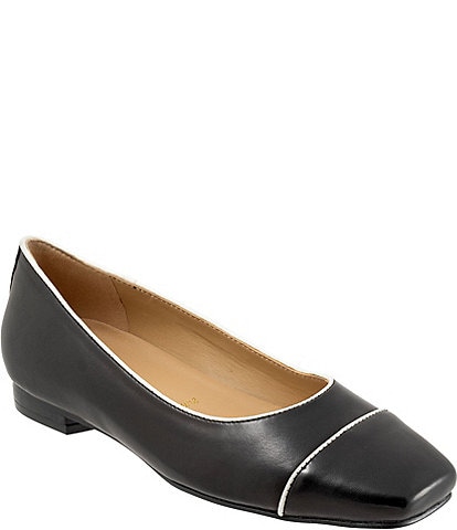 Trotters Harbor Leather Square Toe Flats