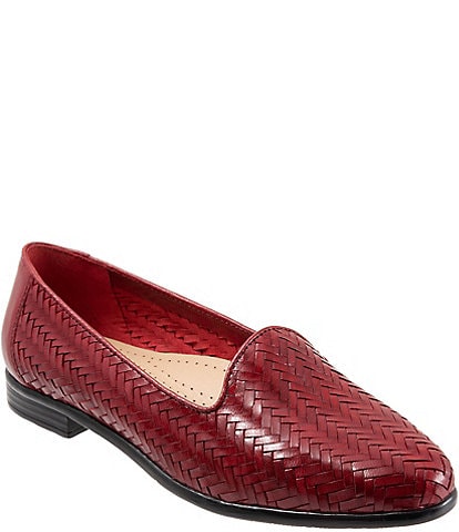 Trotters Liz III Woven Leather Loafers