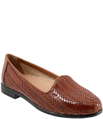 Trotters Liz III Woven Leather Loafers