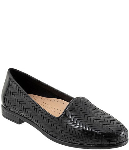 Trotters Liz III Woven Leather Loafers