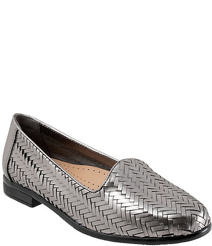 Trotters Liz III Woven Leather Loafers