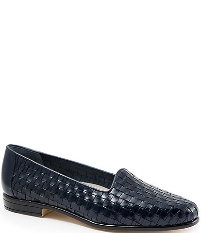 Trotters Liz Woven Leather Slip-On Loafers