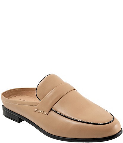 Trotters Lola Leather Piping Mules