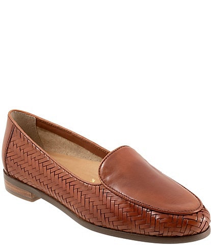 Trotters Lyric Woven Leather Loafers