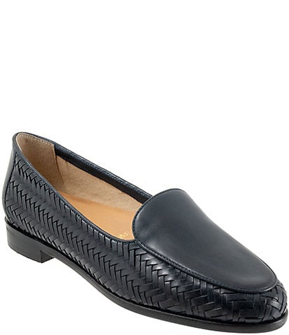 Trotters Lyric Woven Leather Loafers