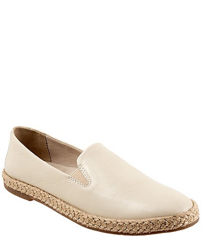 Trotters Poppy Leather Espadrilles Flats