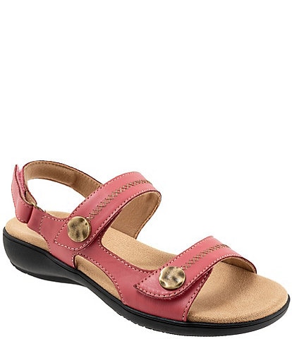 Trotters Romi Stitch Leather Adjustable Sandals
