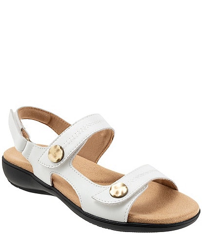 Trotters Romi Stitch Leather Adjustable Sandals