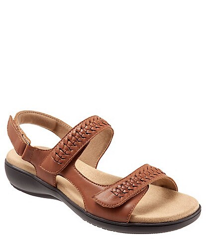 Trotters Romi Woven Leather Adjustable Sandals