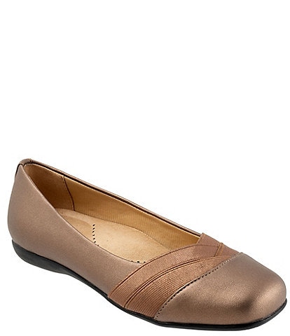 Trotters Stella Band Detailed Square Toe Slip-Ons