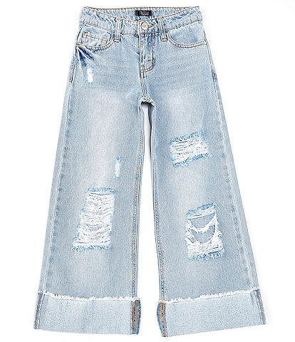 Truce Big Girls 7-16 Destructed Cuffed Jeans