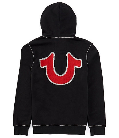 True Religion Big T Cross-Stitch Hoodie