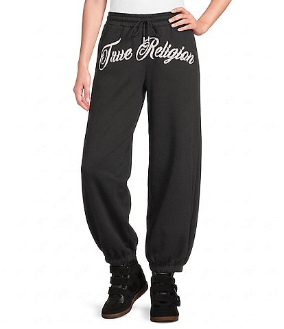 True Religion Crystal Mid Rise Girlfriend Coordinating Joggers