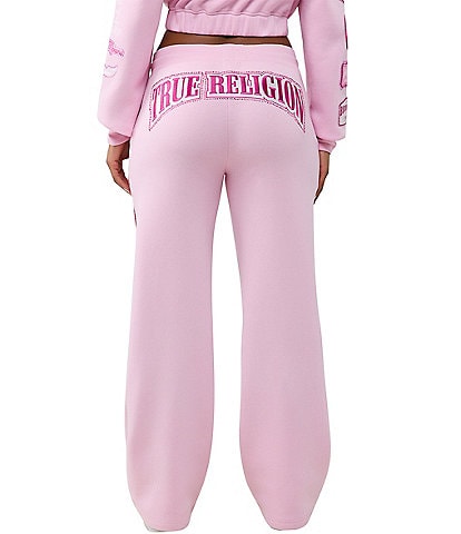 True Religion Crystal Patch Mid-Rise Straight Leg Coordinating Pants