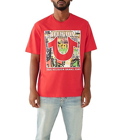True Religion Layered Art Short Sleeve Graphic T-Shirt