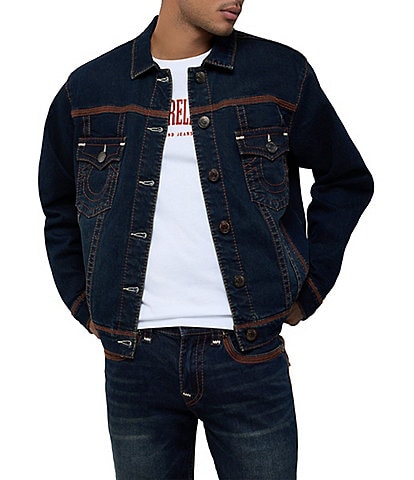 True Religion Long Sleeve Super Flatlock Truck Jacket