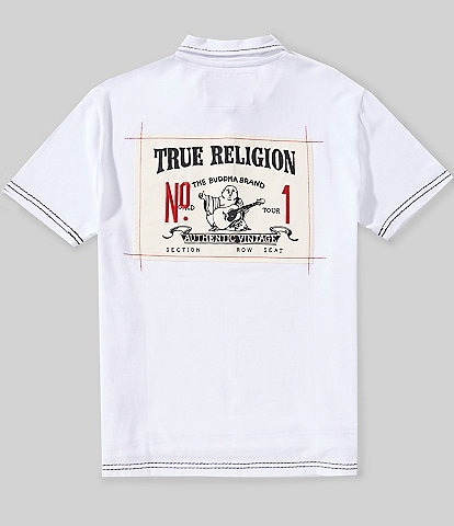 True Religion Short Sleeve 1 Buddha Big T Polo Shirt