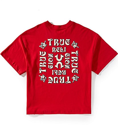 True Religion Short Sleeve Boxy Flock Oversized T-Shirt