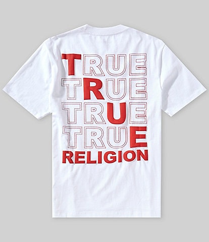 True Religion Short Sleeve Puff Stitch Graphic T-shirt