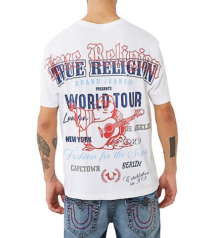 True Religion Short Sleeve Relaxed Buddha Graphic T-Shirt