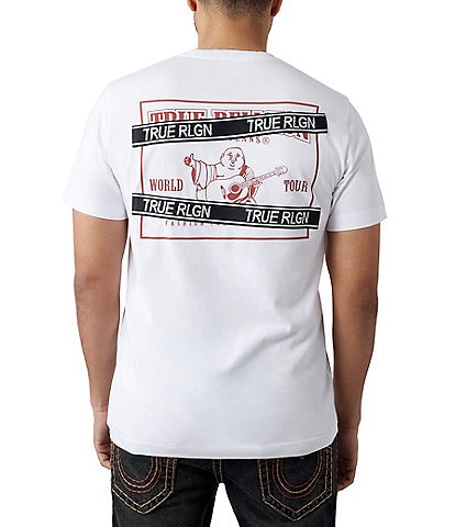True Religion Short Sleeve Taped Graphic T-Shirt