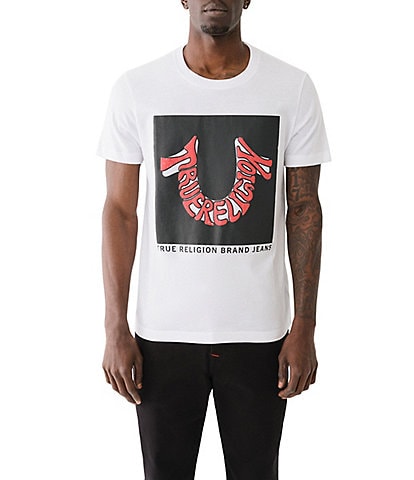 True Religion Short Sleeve Warped Horseshoe Graphic T-Shirt