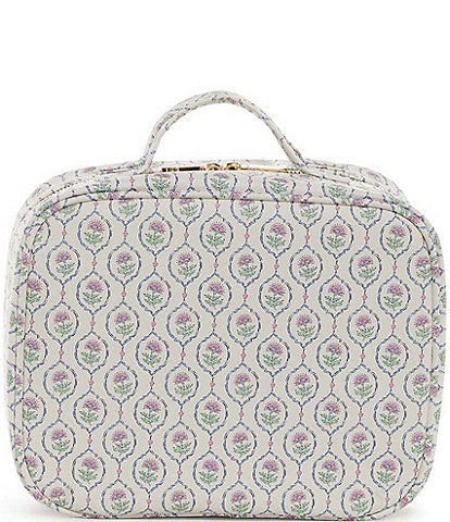 TRVL Design Luxe Geometric-Printed Saffiano Vegan Leather TRVL2 Toiletry Case