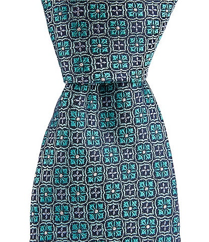 Turnbury Barrett Medallion 3.375#double; Silk Blend Tie