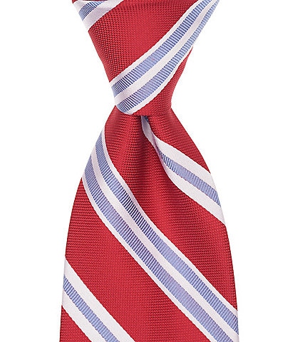 Turnbury Clarence Stripe Traditional Polyester/Silk Tie