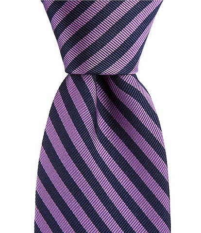 Turnbury Knox Striped 3.375#double; Silk Blend Tie