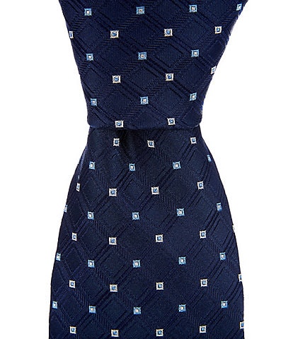 Turnbury Major Diamond Neat Patterned Traditional Silk Blend Tie