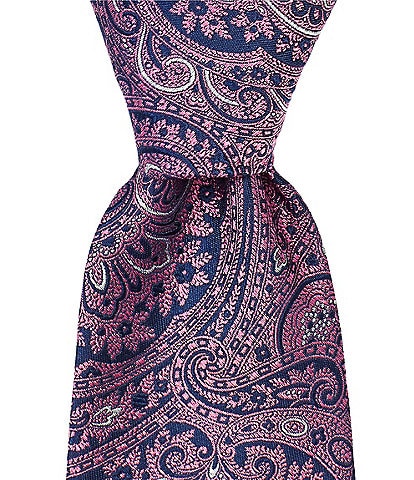 Turnbury Opulent Paisley Print Traditional Silk Blend Tie