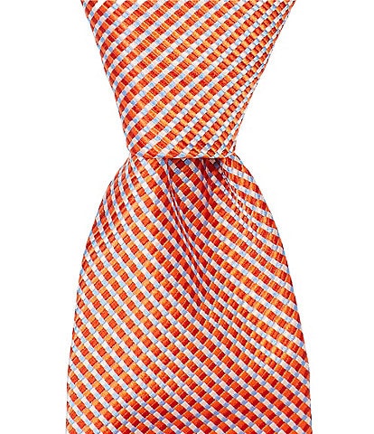 Turnbury Porter Micro Grid Traditional Silk Blend Tie