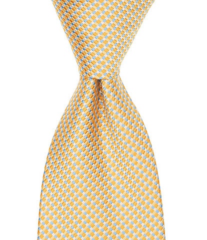 Turnbury Porter Micro Grid Traditional Silk Blend Tie