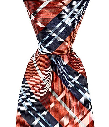 Turnbury Rocco Plaid Traditional Silk Blend Tie