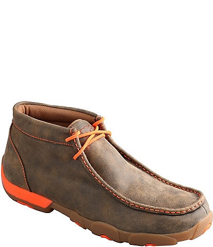 Twisted X Men's Driving Leather Chukka Moccasins