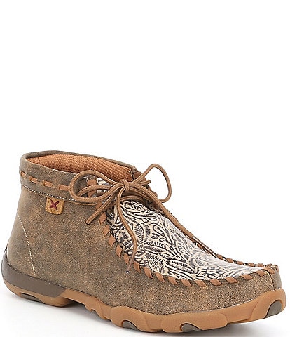 Twisted X Women's Tooled Chukka Driving Mocs