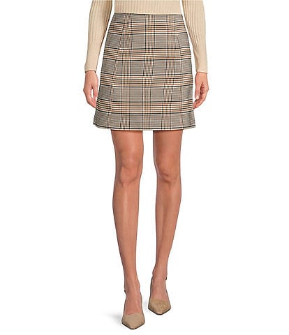 tyler boe Coordinating Cindy Buckingham Plaid Mini Pencil Skirt