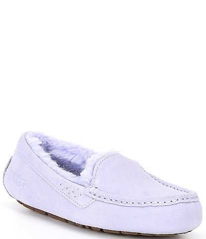 UGG Ansley Water-Resistant Suede Wool Lined Slippers
