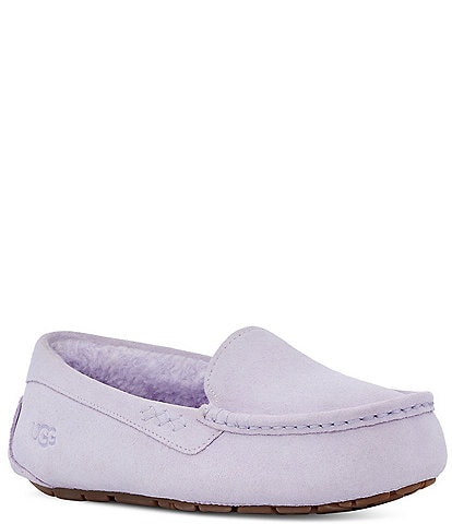 UGG Ansley Water-Resistant Suede Wool Lined Slippers