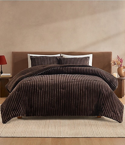 UGG Avery Ribbed Plush Reversible Comforter Mini Set