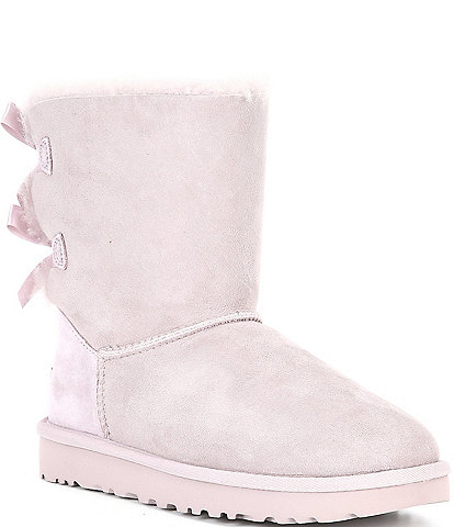 UGG Bailey Suede Bow II Water-Repellent Boots