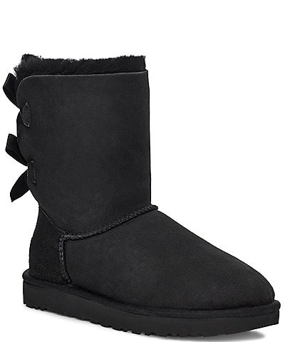 UGG Bailey Suede Bow II Water-Repellent Boots