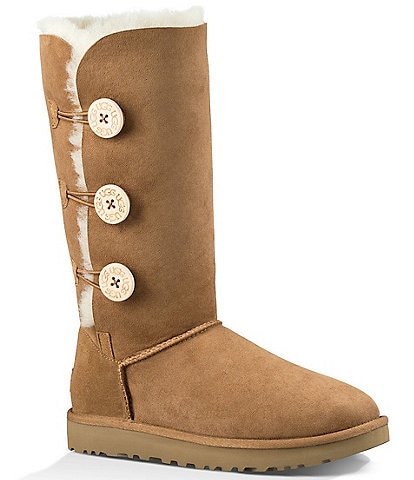 UGG® Bailey Suede Button Triplet II Water-Repellent Boots