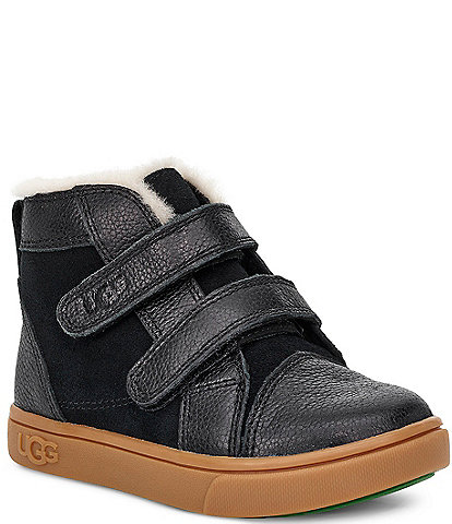 UGG Kids' Rennon II Leather and Suede Hi-Top Cold Weather Boots (Youth)