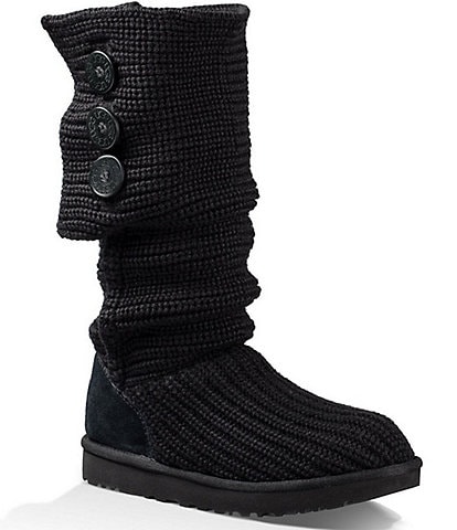 UGG® Classic Cardy Button Detailed Knit Boots