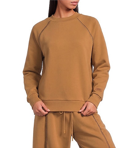 UGG Classic Fleece Crewneck Raglan Sleeve Coordinating Sweatshirt