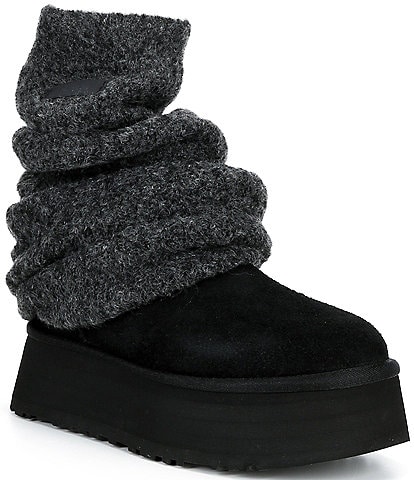 UGG Classic Mini Dipper Legwarmer Suede Platform Booties