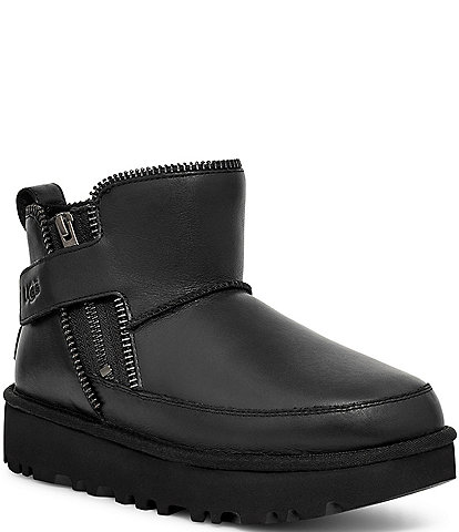 UGG Classic Mini Moto Leather Booties